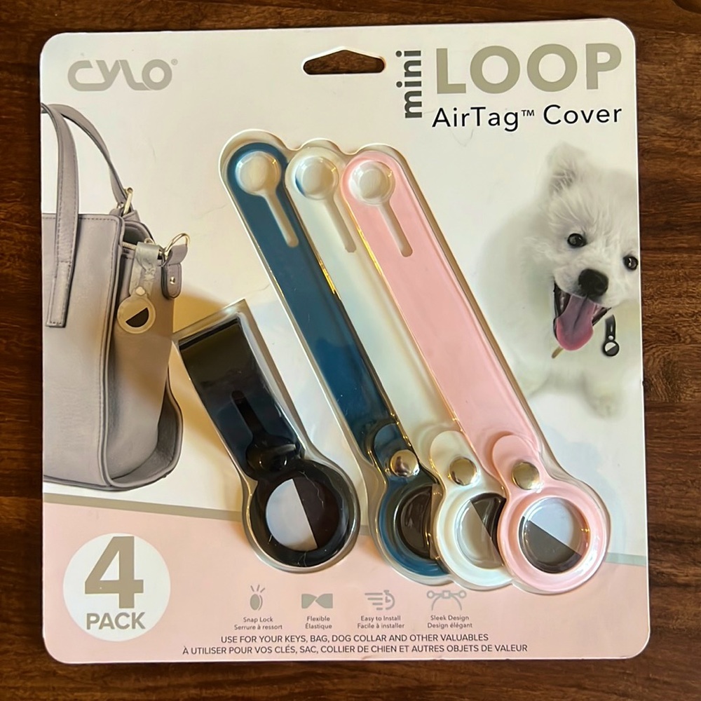 Cylo 4 Pack Mini Loop AirTag Covers